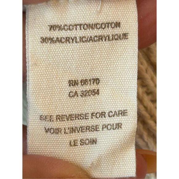 Free People Longline Hooded Sweater Vest Sz L Boho, Neutral, lagenlook - Picture 9 of 9